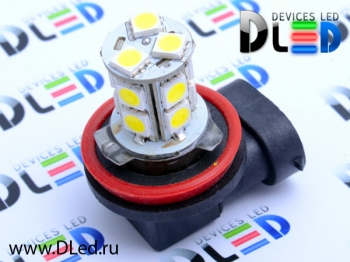   Светодиодная автомобильная лампа H11 - 13 SMD 5050