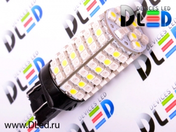   Светодиодная автомобильная лампа W21W - T20 - 7443 - W3х16q - 120 LED SMD3528 Желтый-Белый