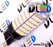   Светодиодная автомобильная лампа W21W - T20 - 7443 - W3х16q - 120 LED SMD3528 Желтый-Белый