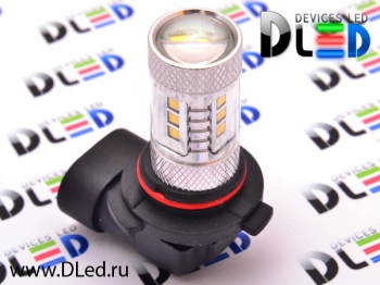   Светодиодная автомобильная лампа HB4 9006 - 12 SMD2323 + 2 CREE XB + Линза