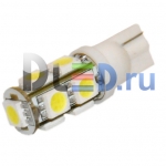   Светодиодная автомобильная лампа T10 - W5W - 9 SMD 5050