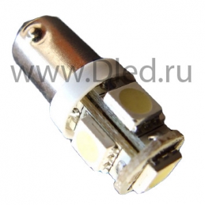   Светодиодная автомобильная лампа 24V T4W - 5 SMD 5050