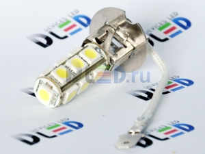   Светодиодная автомобильная лампа 24V H3 - 13 SMD 5050