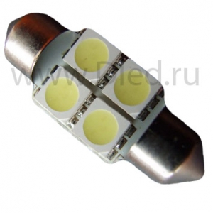   Светодиодная автомобильная лампа C5W FEST 36мм SV8,5 - 4 SMD 5050