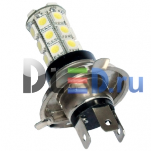   Светодиодная автомобильная лампа 24V H4 - 27 SMD 5050