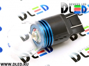   Светодиодная автомобильная лампа W21/5W - T20 - 7443 - W3х16q - CREE XML + Колба