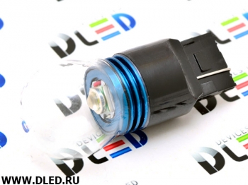   Светодиодная автомобильная лампа W21W - T20 - 7440 - W3x16d - CREE XML + Колба