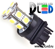   Светодиодная автомобильная лампа W27W - T25 - 3156 - W3х16d - 13 SMD 5050