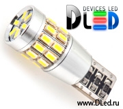   Светодиодная автомобильная лампа DLed T10 - W5W - 30 SMD 3014 (с обманкой)