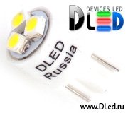   Светодиодная автомобильная лампа DLed T10 - W5W - 3 SMD 3528