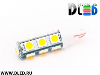   Светодиодная автомобильная лампа 24V T10 - W5W - 13 SMD 5050