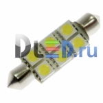   Светодиодная автомобильная лампа 24V C5W FEST 41мм SV8,5 - 6 SMD 5050