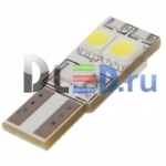   Светодиодная автомобильная лампа T10 - W5W - 4 SMD 5050 ( с обманкой)