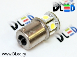   Светодиодная автомобильная лампа 24V 1156 - PY21W - S25 - BA15s - 8 SMD 5050