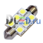   Светодиодная автомобильная лампа 24V C5W FEST 36мм SV8,5 - 6 SMD 5050