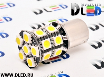   Светодиодная автомобильная лампа 1156 - PY21W - S25 - BAU15s - 20 SMD 5050 Black