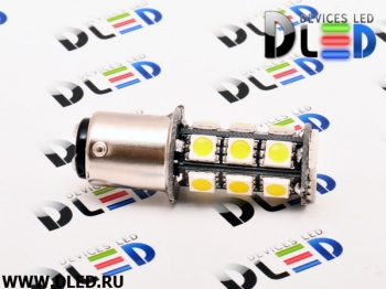   Светодиодная автомобильная лампа 1157 - P21/5W - S25 - BAY15d - 18 SMD 5050