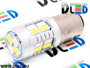   Светодиодная автомобильная лампа 1157 - P21/5W - S25 - BAY15d - 20 SMD 5730 Белый-Красный