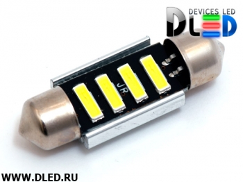   Светодиодная автомобильная лампа C5W FEST 36 мм - 4 SMD 7020