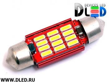   Светодиодная автомобильная лампа C5W FEST 36 мм - 12 SMD 4014