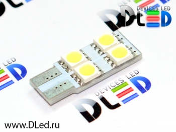   Светодиодная автомобильная лампа T10 - W5W - 4 SMD 5050