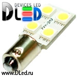   Светодиодная автомобильная лампа T4W - 4 SMD 5050