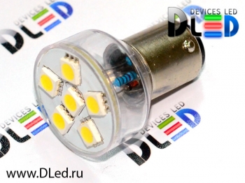   Светодиодная автомобильная лампа 1157 - P21/5W - S25 - BAY15d - 6 SMD 5050