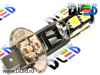   Светодиодная автомобильная лампа H1 - 9 SMD 5050 Black