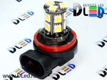   Светодиодная автомобильная лампа H11 - 13 SMD 5050 Black